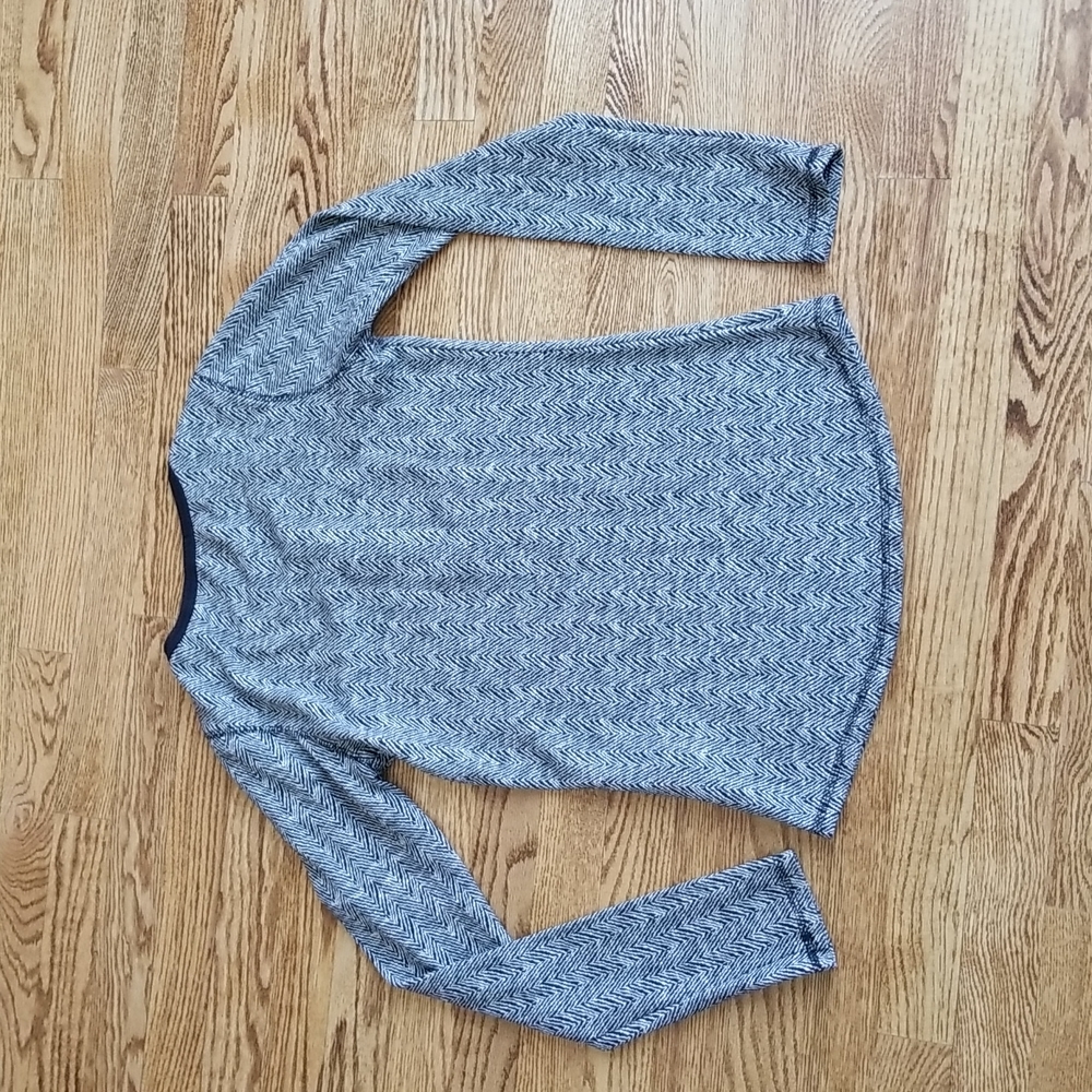 (1)(S) Maison Scotch Patterned Button Up Cozy Casual Long Sleeve T-Shirt - Picture 10 of 10